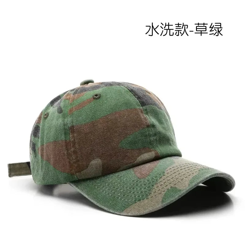 Japanilaistyylinen Camo Lippis – Säädettävä 56–59 cm | 8 Väriä | Polyesteri | Naisille & Miehille