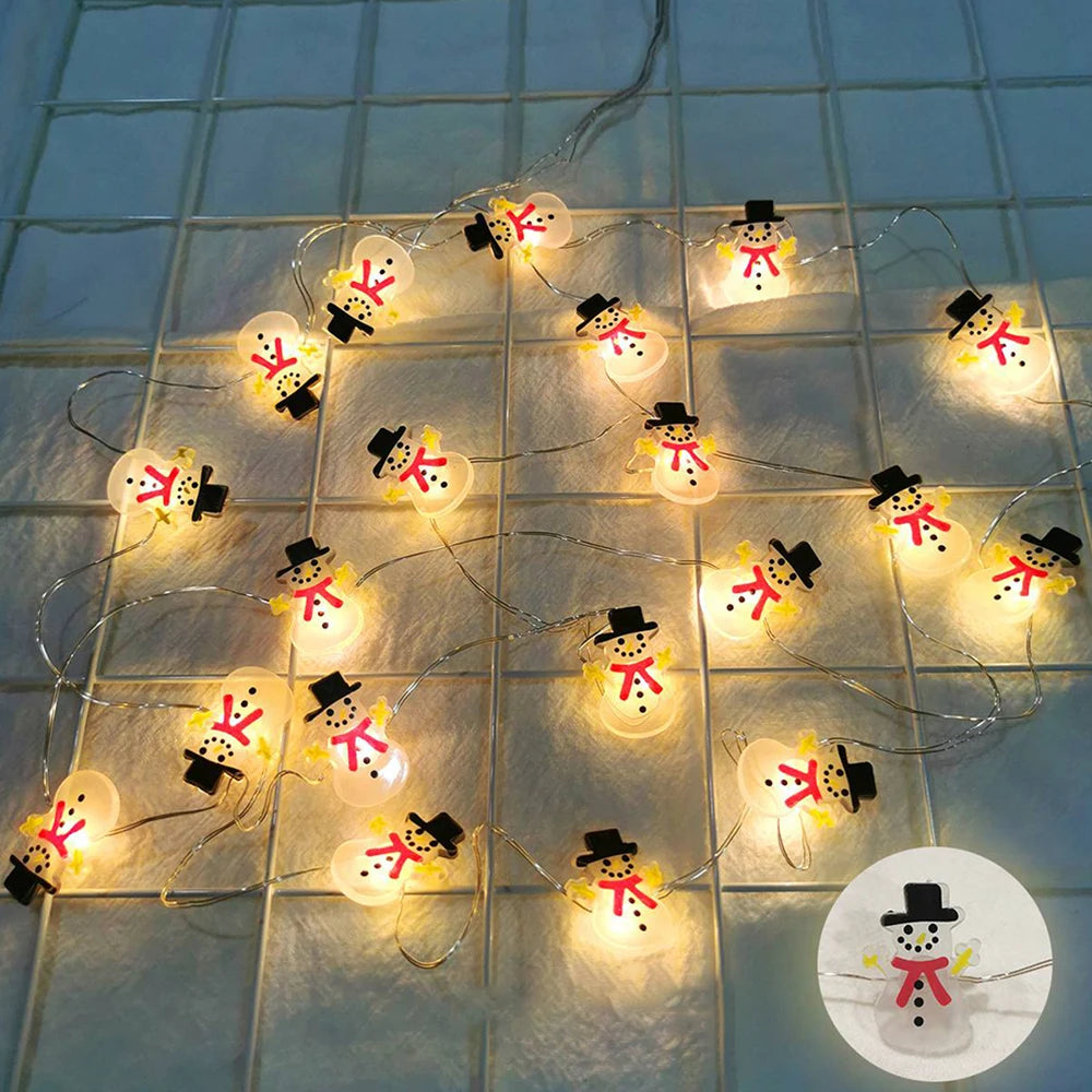 Jouluinen LED-valosarja – joulupukki, lumiukko, kuusi tai poro