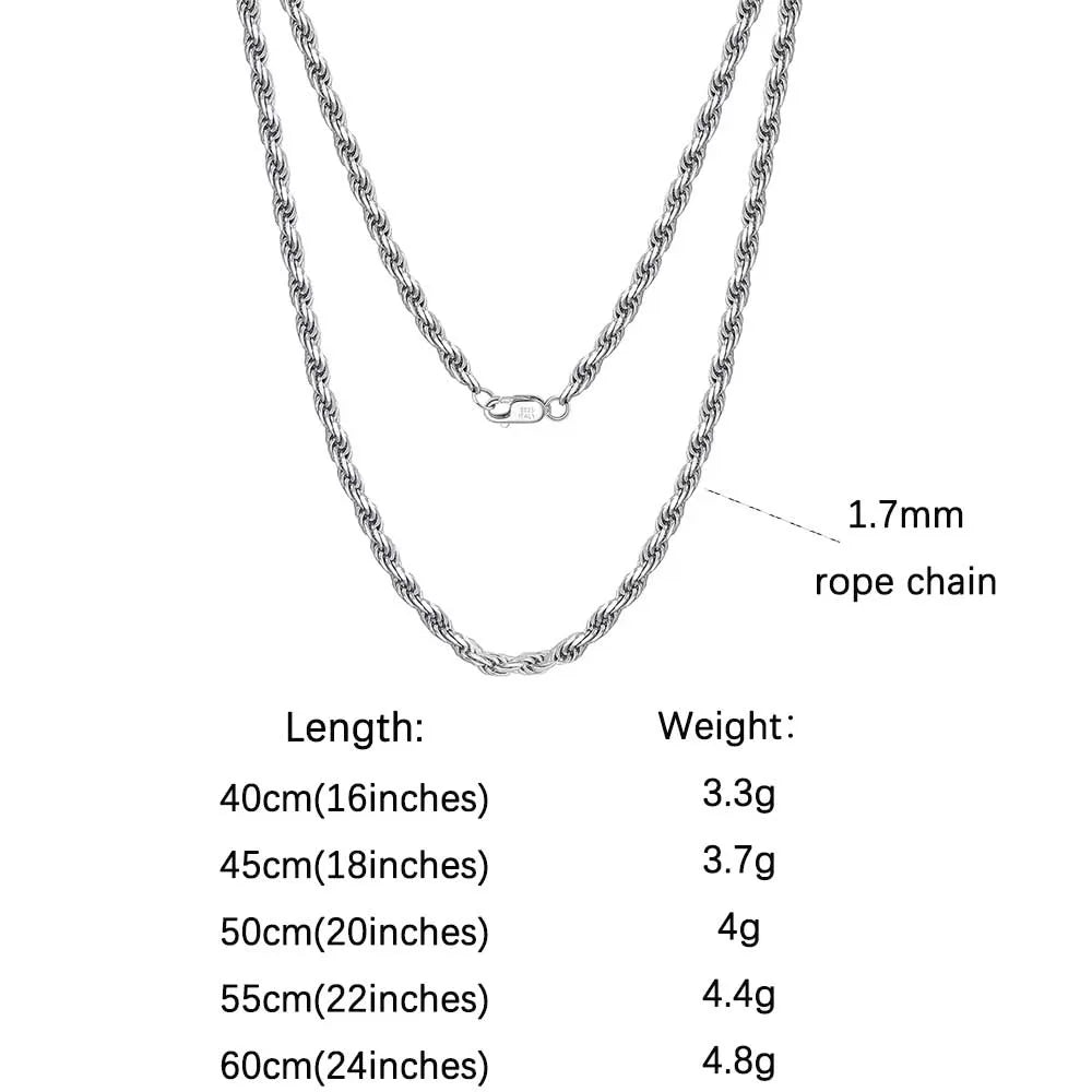 18K Kultapinnoitettu Kaulaketju – 925 Sterling Hopea | 40–60 cm | Hypoallergeeninen | Lahjapaketissa