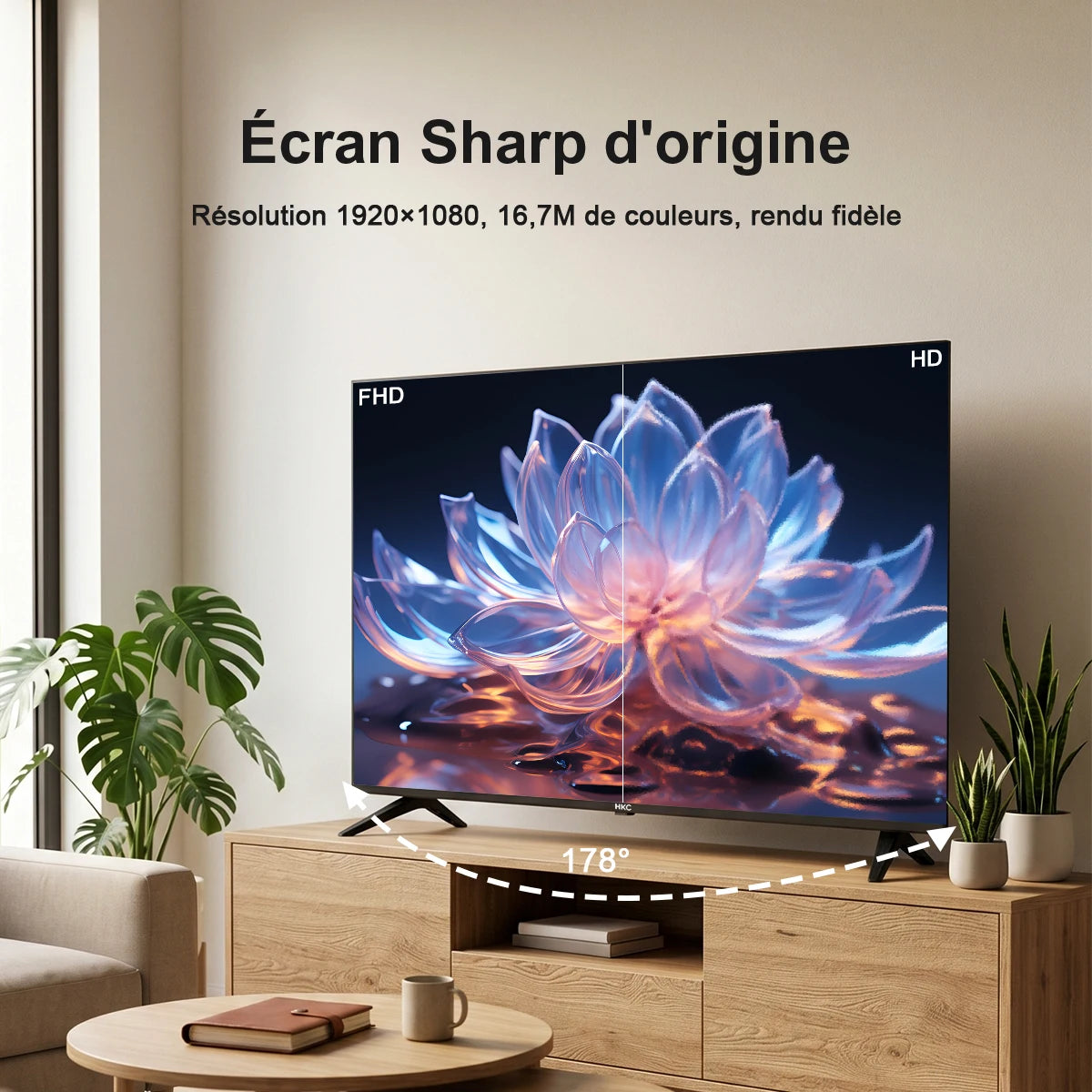 40" Full HD Älytelevisio – VIDAA Smart TV | HDR10 | Dolby Audio | DVB-T2 | Nopea Toimitus!