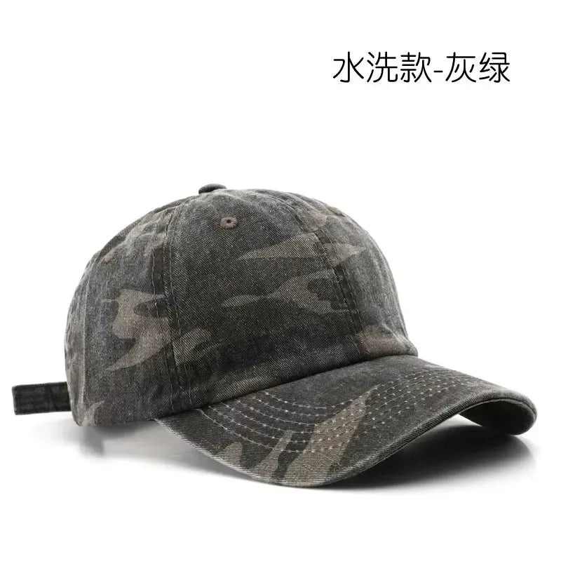 Japanilaistyylinen Camo Lippis – Säädettävä 56–59 cm | 8 Väriä | Polyesteri | Naisille & Miehille