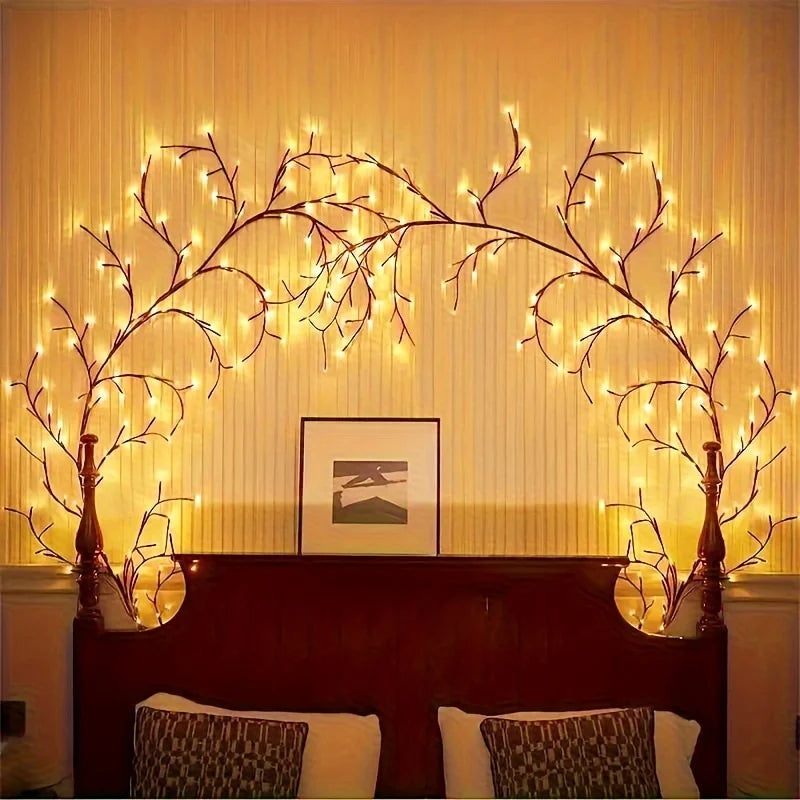 Taivutettava Oksavalosarja – Lämmin Valkoinen | 72 tai 96 LED | USB | Kaukosäädin | CE