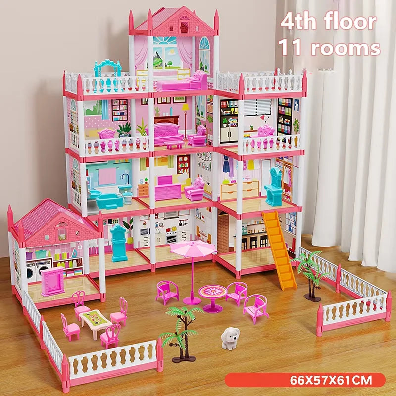 Prinsessalinna Rakennussarja – DIY 3D | 4–14 Huonetta | CE | 3–12 v | Lahja Tytölle