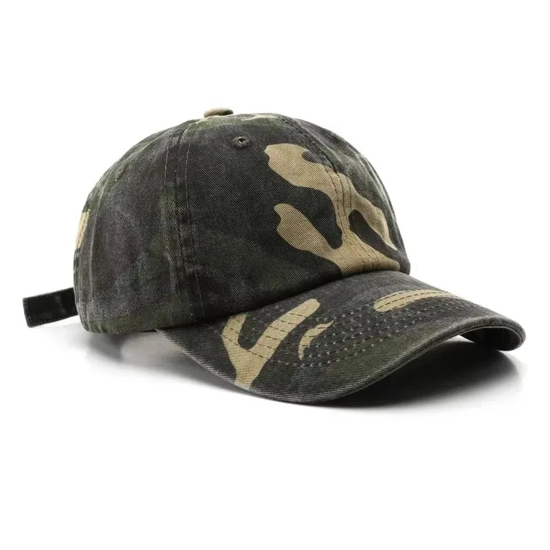 Japanilaistyylinen Camo Lippis – Säädettävä 56–59 cm | 8 Väriä | Polyesteri | Naisille & Miehille