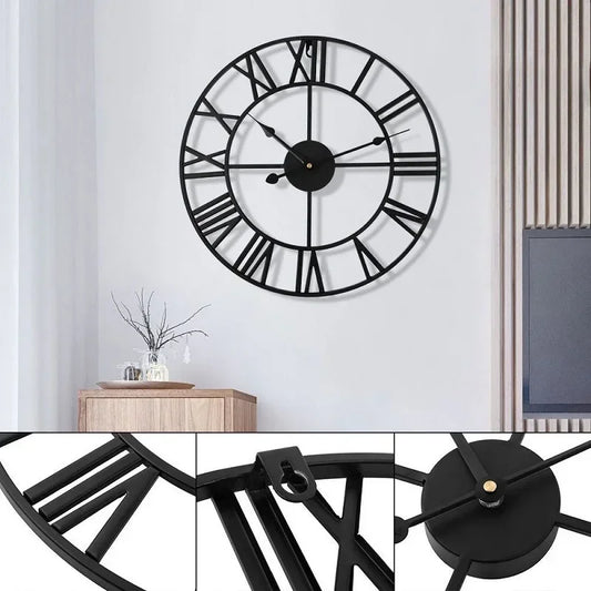 Iso seinäkello 40 cm – Retro roomalaiset numerot | 6 väriä