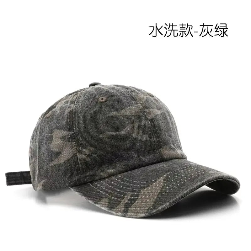 Japanilaistyylinen Camo Lippis – Säädettävä 56–59 cm | 8 Väriä | Polyesteri | Naisille & Miehille