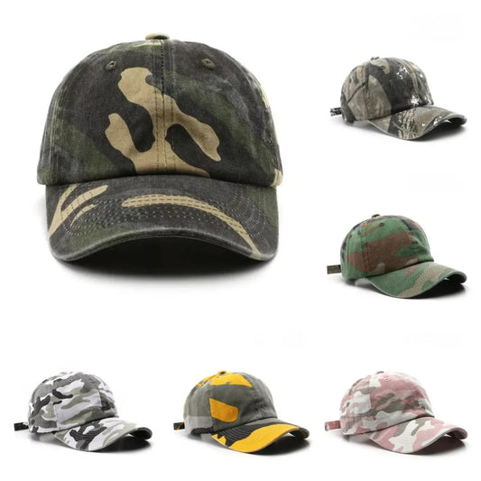Japanilaistyylinen Camo Lippis – Säädettävä 56–59 cm | 8 Väriä | Polyesteri | Naisille & Miehille